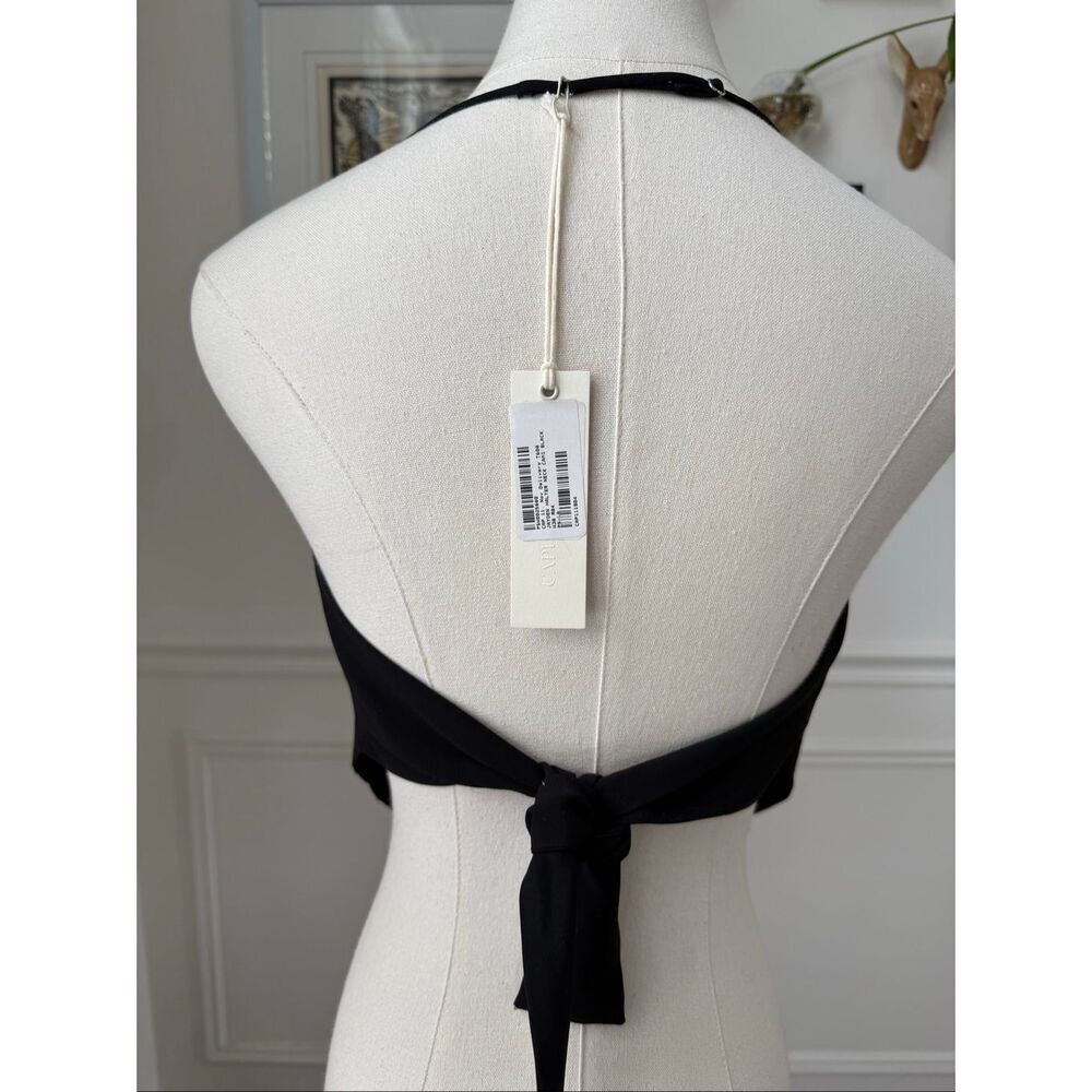 NWT Capulet Jayden Halter Neck Cami Open Back Handkerchief Black S - Picture 5 of 11